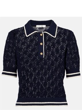 FRAME The Rookie Short Sleeve Sweater Polo
